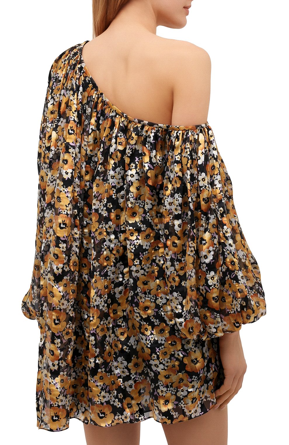 Шелковое платье SAINT LAURENT, арт. 644234/Y5C91, фото 4