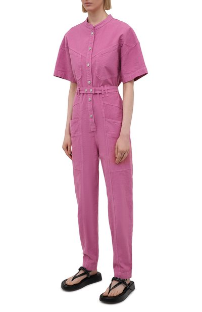 Комбинезон изо льна и хлопка ISABEL MARANT, арт. CB0316-21E012I/ETUNDRA, фото 3