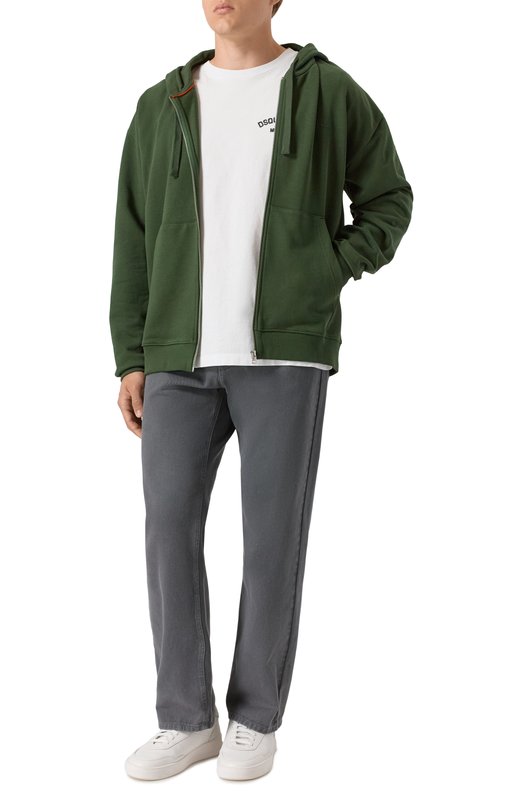 Хлопковая футболка Dsquared2 S74GD1477/D20020 Белый  S74GD1477/D20020 Фото 2