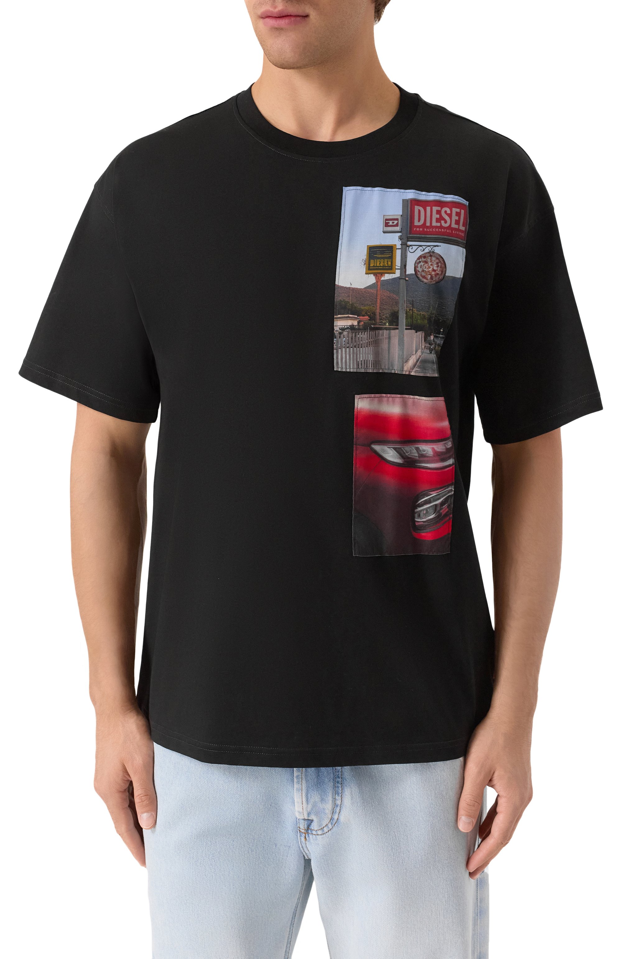 Хлопковая футболка DIESEL, арт. A19467/0PLAT, фото 3