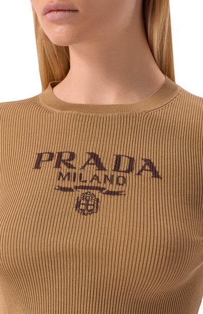 Шелковый пуловер PRADA, арт. P24S1G/11MY, фото 5