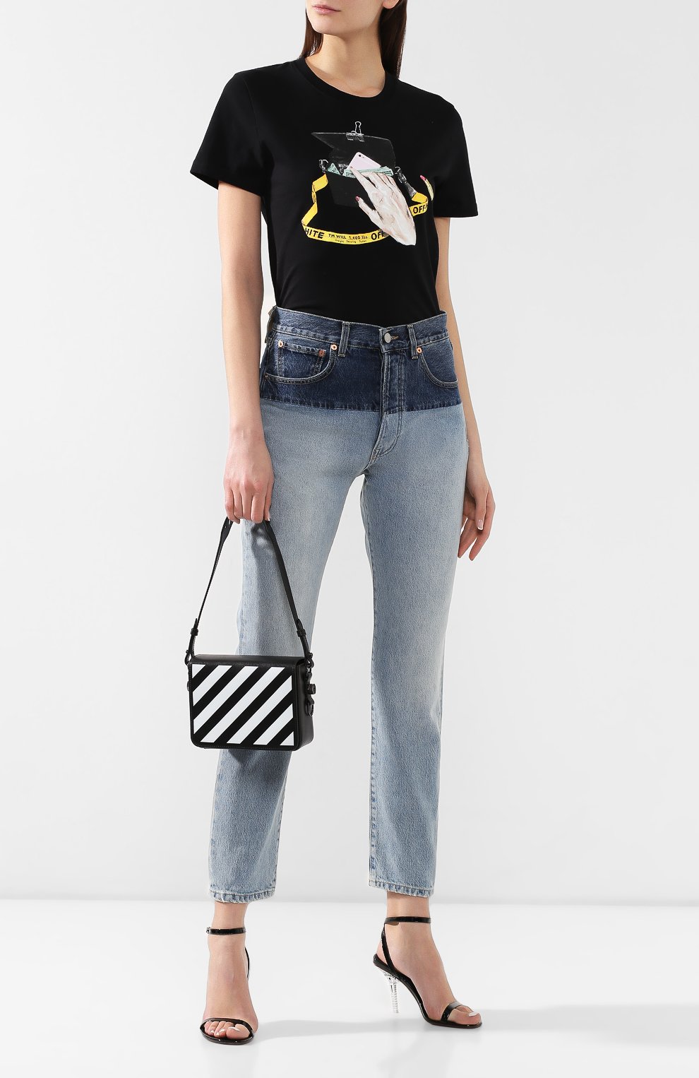 Хлопковая футболка OFF-WHITE, арт. 0WAA049S19B070651001, фото 2