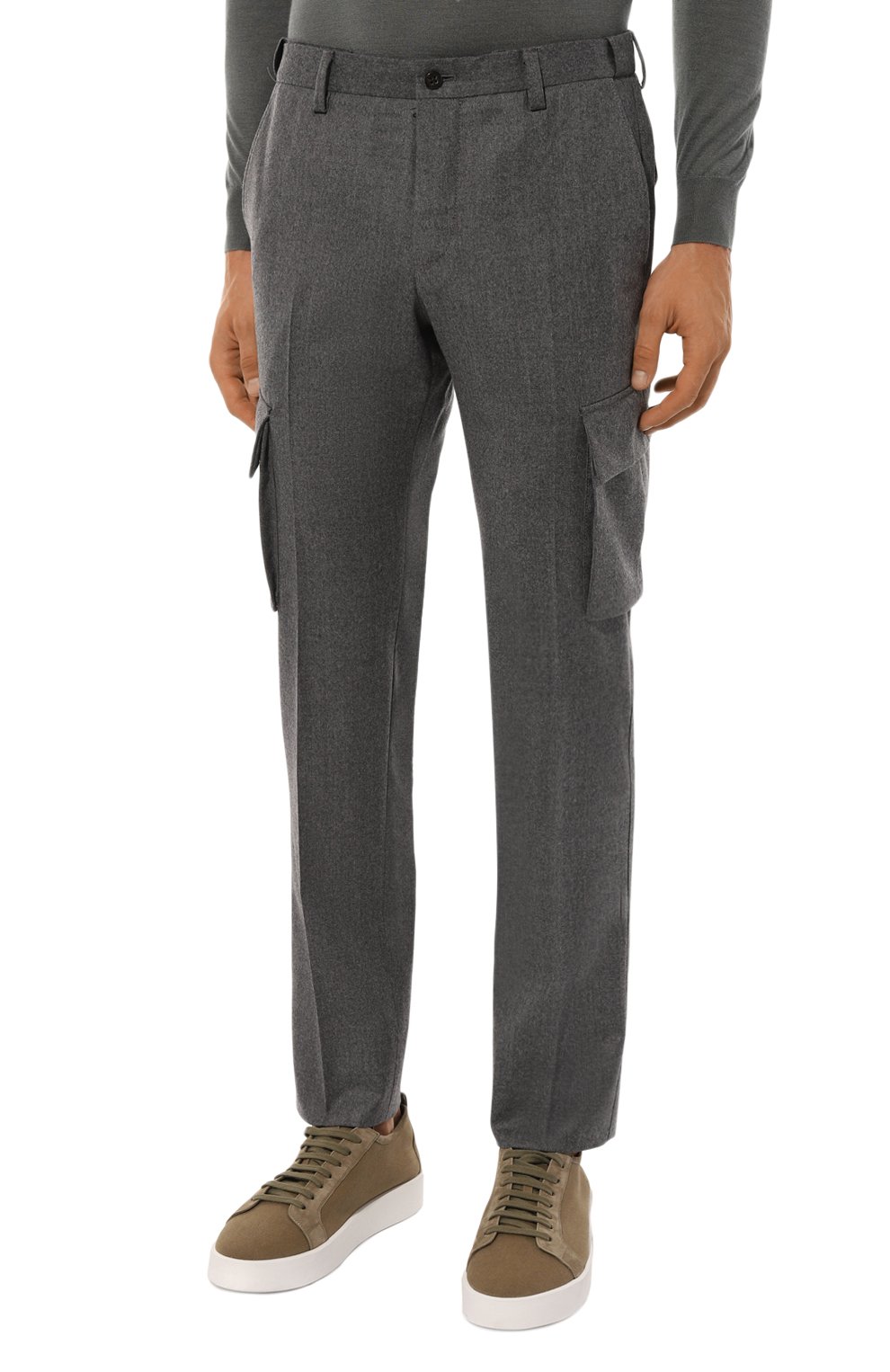Шерстяные брюки-карго CORNELIANI, арт. 944L02-9418111, фото 3