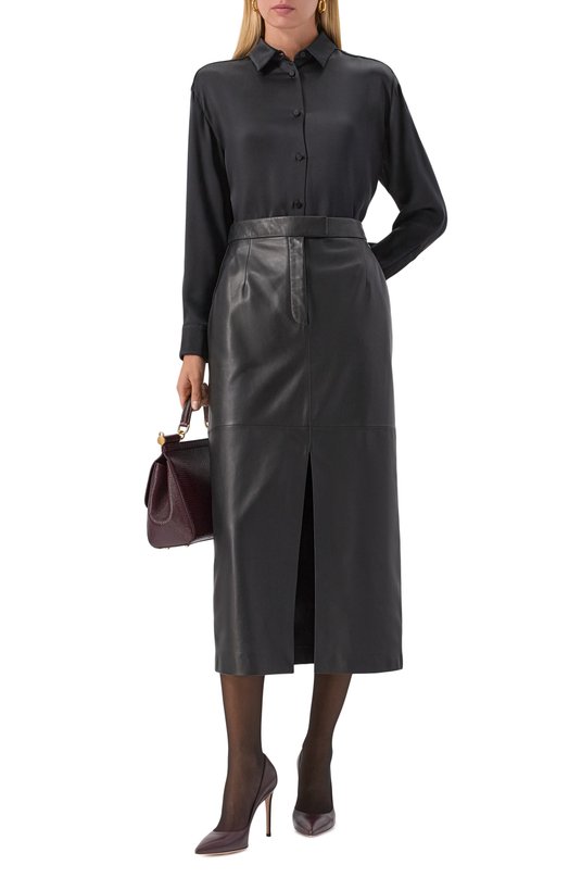 Шелковая рубашка MVST M25.1MW.B005/00D602 Чёрный  M25.1MW.B005/00D602 Фото 2