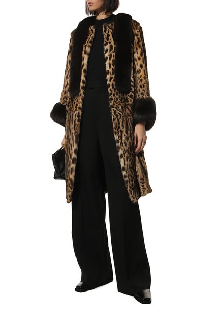 Шуба из меха оцелота и соболя SABLEFUR, арт. 72211-sb-02, фото 2