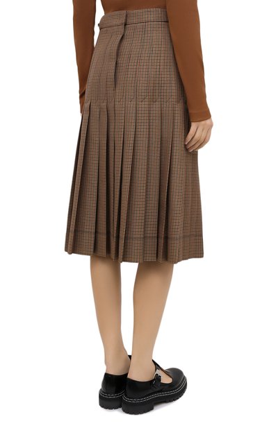 Плиссированная юбка LACOSTE бежевого цвета по цене 56440 руб., арт. JF4763, фото 4 Плиссированная юбка LACOSTE, арт. JF4763, фото 4