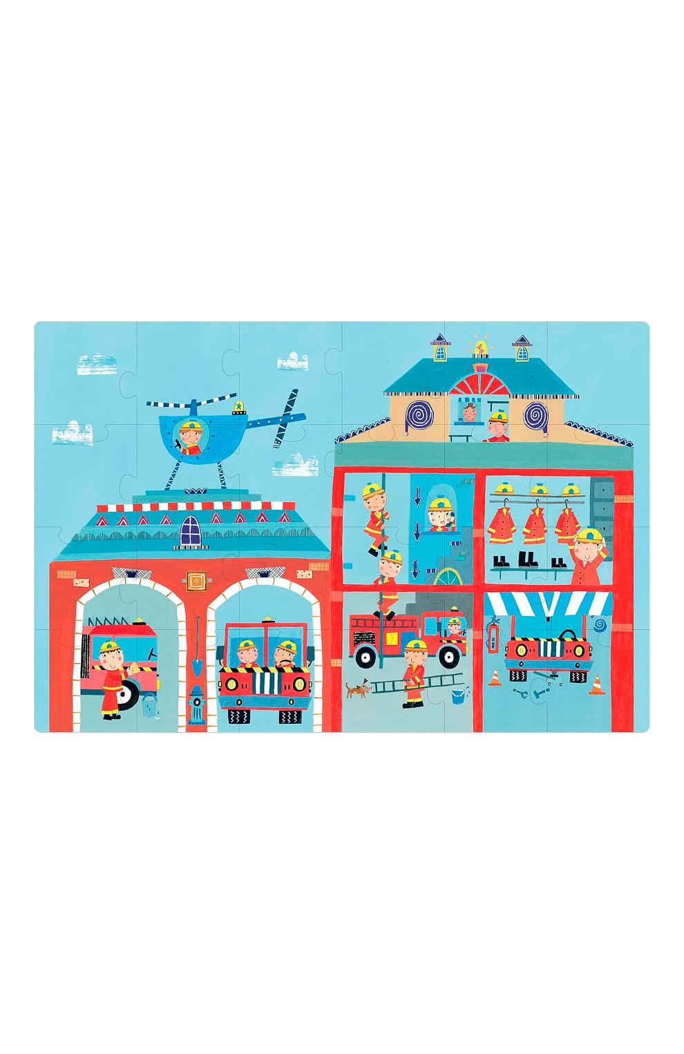 Пазл пожарная станция в металлической коробке  APLI KIDS, арт. 19014, фото 1