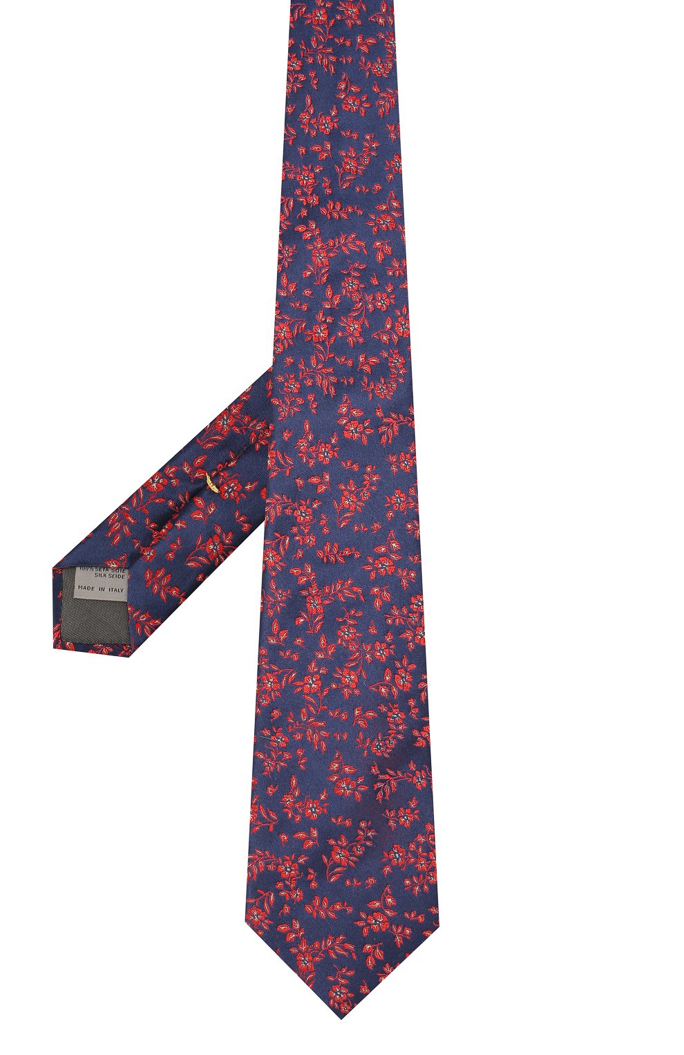 Шелковый галстук CANALI темно-синего цвета по цене 10950 руб., арт. 18/HJ02175, фото 2 Шелковый галстук CANALI, арт. 18/HJ02175, фото 2