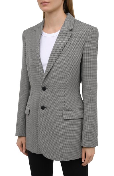 Шерстяной жакет WARDROBE.NYC черно-белого цвета по цене 127000 руб., арт. W4015HTPC, фото 3 Шерстяной жакет WARDROBE.NYC, арт. W4015HTPC, фото 3