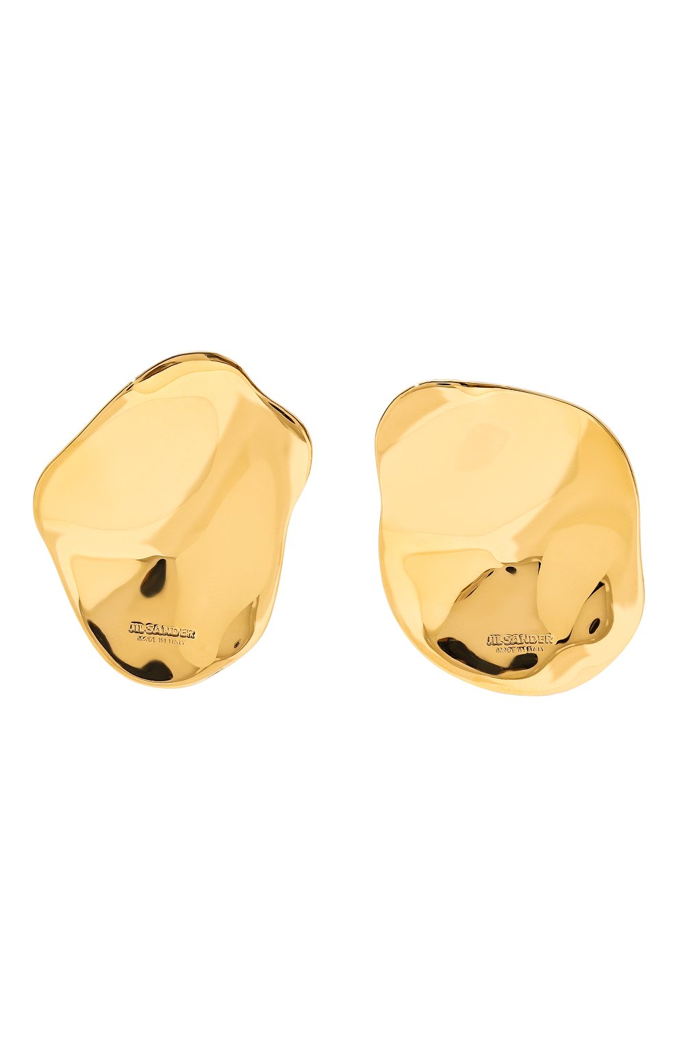 Серьги JIL SANDER золотого цвета по цене 68750 руб., арт. J12VG0167 P4877, фото 1 Серьги JIL SANDER, арт. J12VG0167 P4877, фото 1