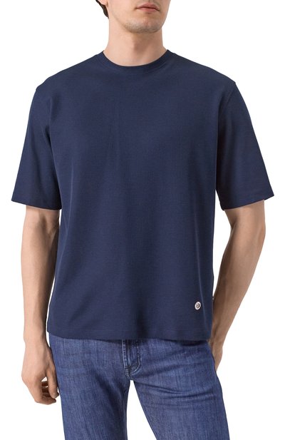 Футболка из хлопка и шелка STEFANO RICCI, арт. MNH5103910/CTK01S, фото 3