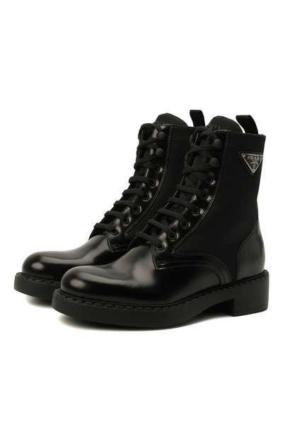 Женские кожаные ботинки PRADA, арт. 1T782M-3LF7-F0002-B050