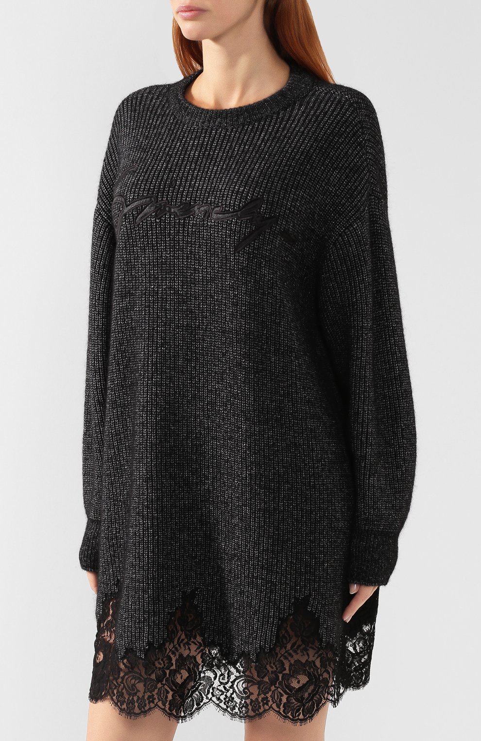Платье из смеси хлопка и шерсти GIVENCHY, арт. BW20QF4Z53, фото 3