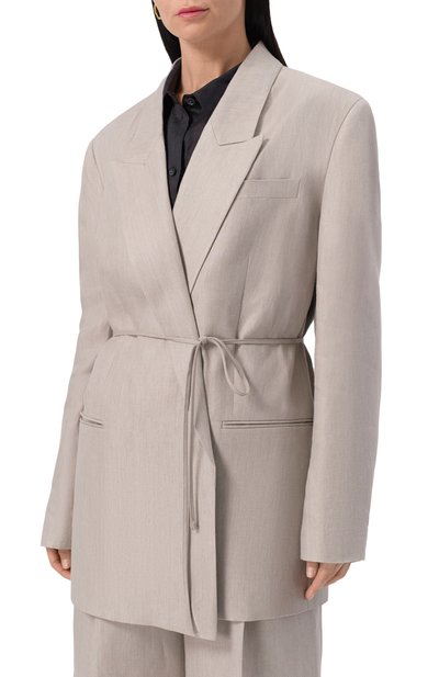 Льняной жакет 12 STOREEZ, арт. 131475, фото 3