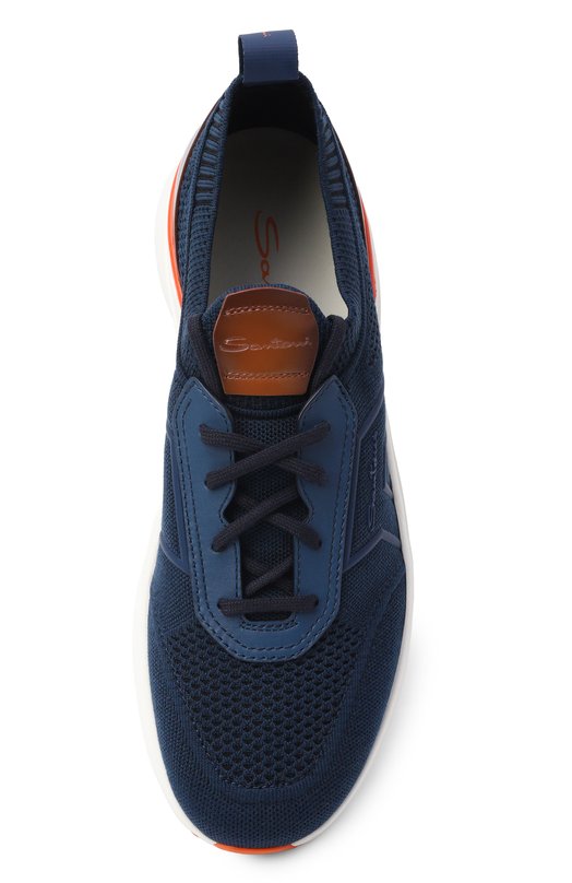Текстильные кроссовки Bounce Santoni MBBG22154BART0TZ Синий  MBBG22154BART0TZ Фото 5