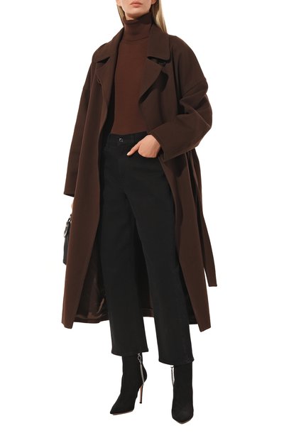 Замшевые ботильоны annie GIANVITO ROSSI черного цвета по цене 137500 руб., арт. G73694.15RIC.CASNER0, фото 2 Замшевые ботильоны annie GIANVITO ROSSI, арт. G73694.15RIC.CASNER0, фото 2