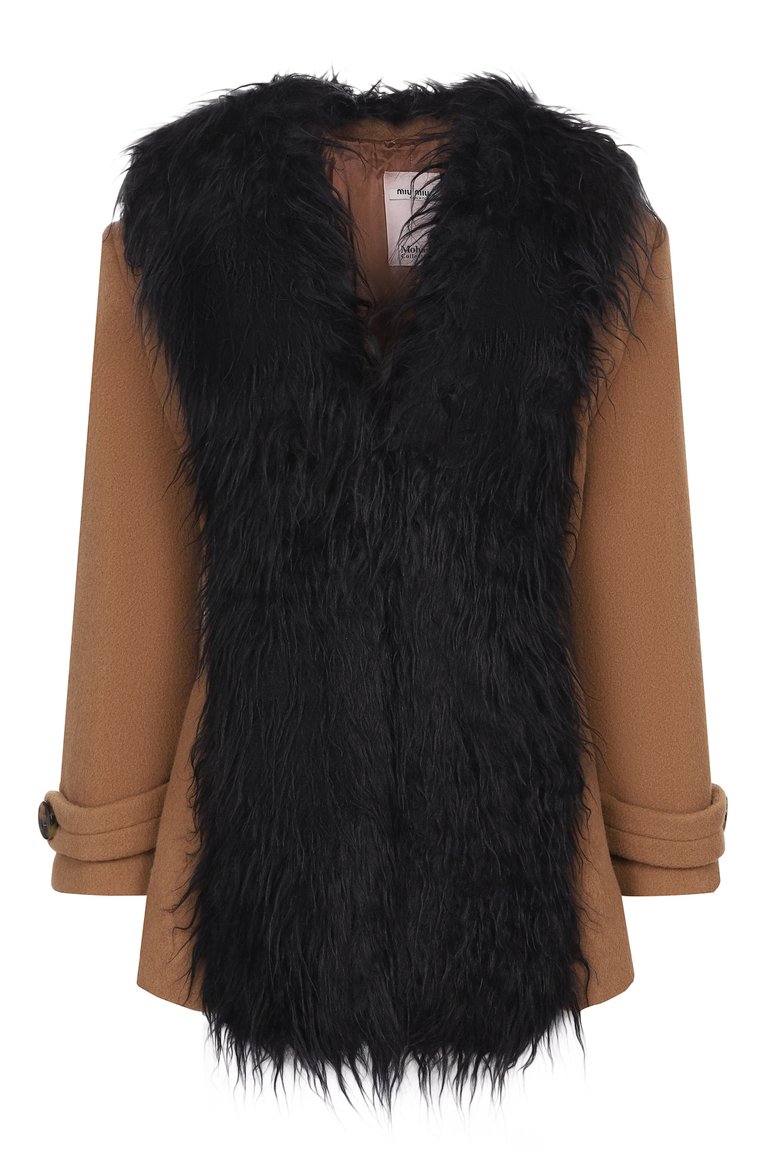 Шерстяное полупальто MIU MIU, арт. MH1627-1XXG-F0040, фото 1