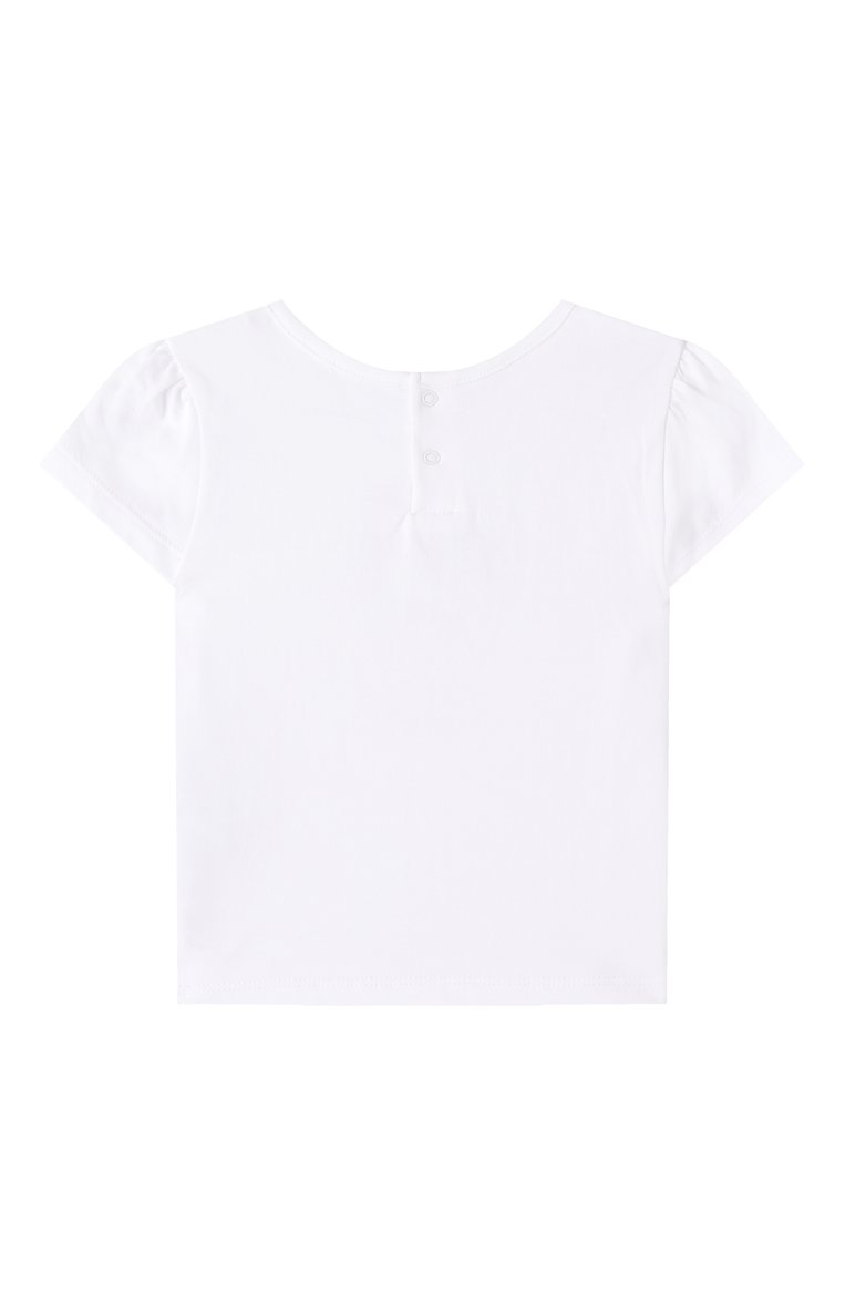 Детская комплект из футболки и брюк KARL LAGERFELD KIDS черно-белого цвета, арт. Z30517. | Фото 4 (Материал сплава: Проставлено; Материал внешний: Хлопок; Девочки Кросс-КТ: Костюмы-спорт; Рукава: Короткие; Драгоценные камни: Проставлено; Ростовка одежда: 24 мес | 92 см)