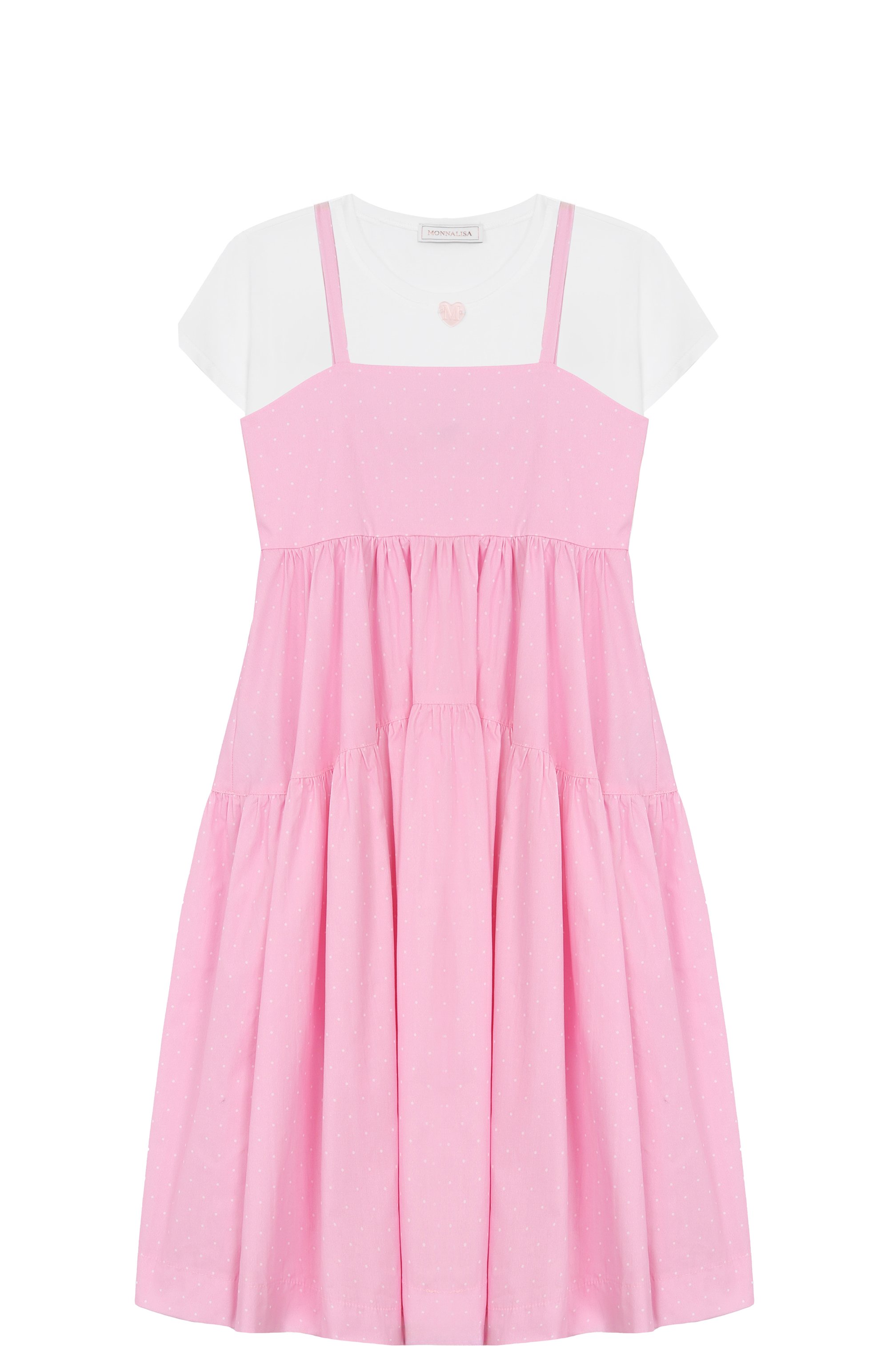 Комплект из сарафана и футболки MONNALISA, арт. 11E919, фото 1