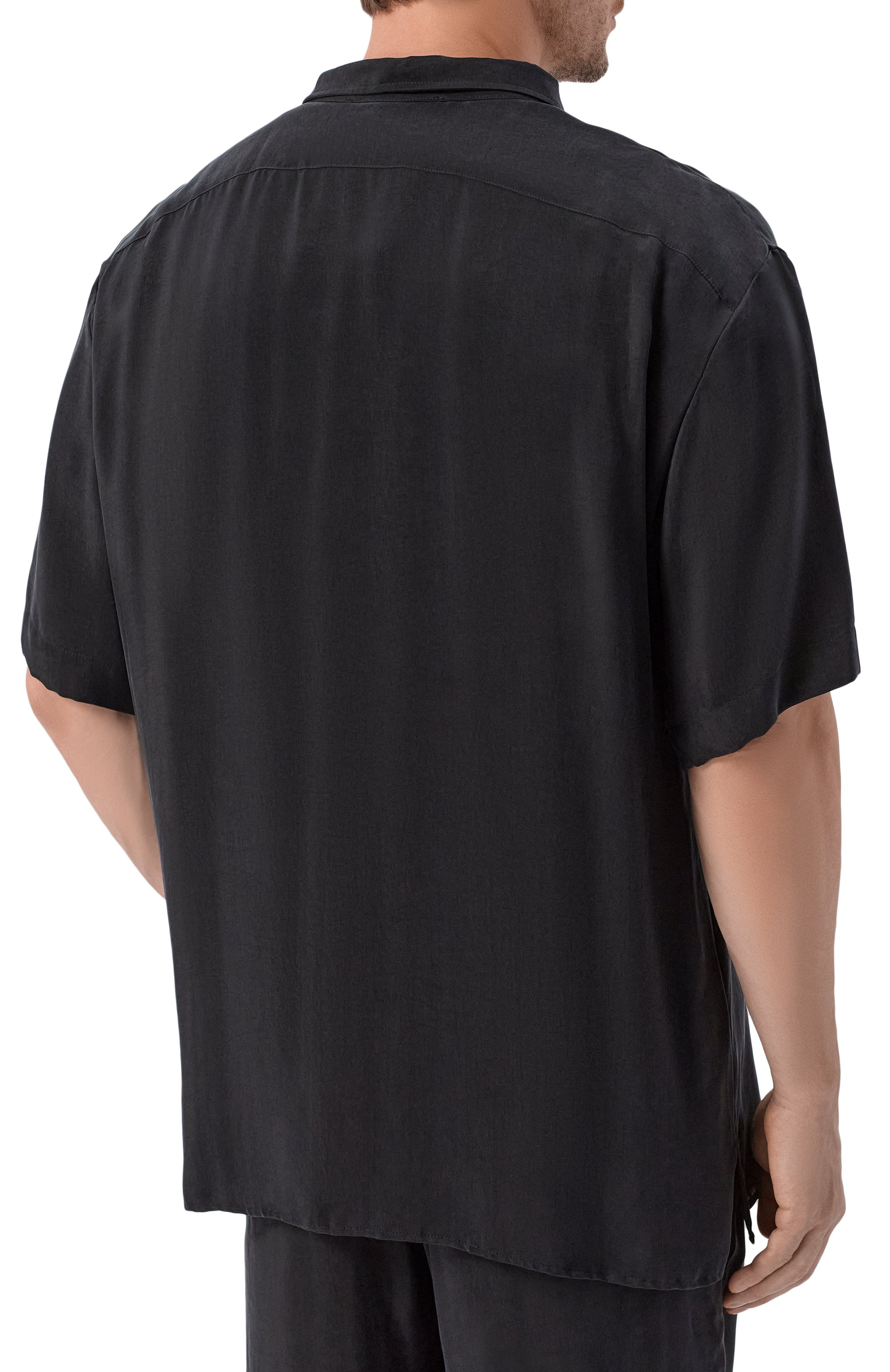 Рубашка NEVER ENOUGH черного цвета по цене 39200 руб., арт. 2B5M015-148/MSH004 W121, фото 4 Рубашка NEVER ENOUGH, арт. 2B5M015-148/MSH004 W121, фото 4