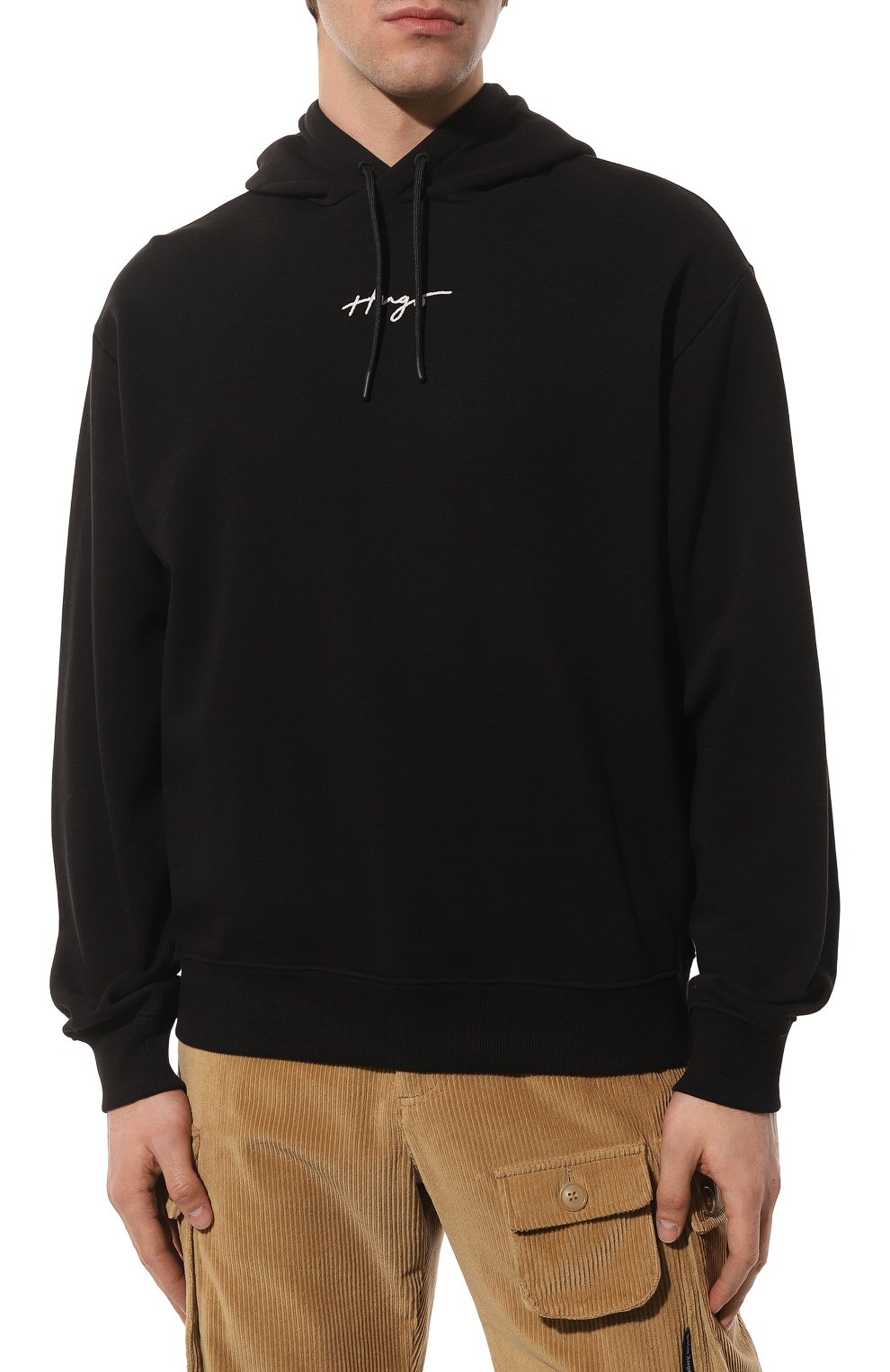 Хлопковое худи HUGO, арт. 50486444, фото 3