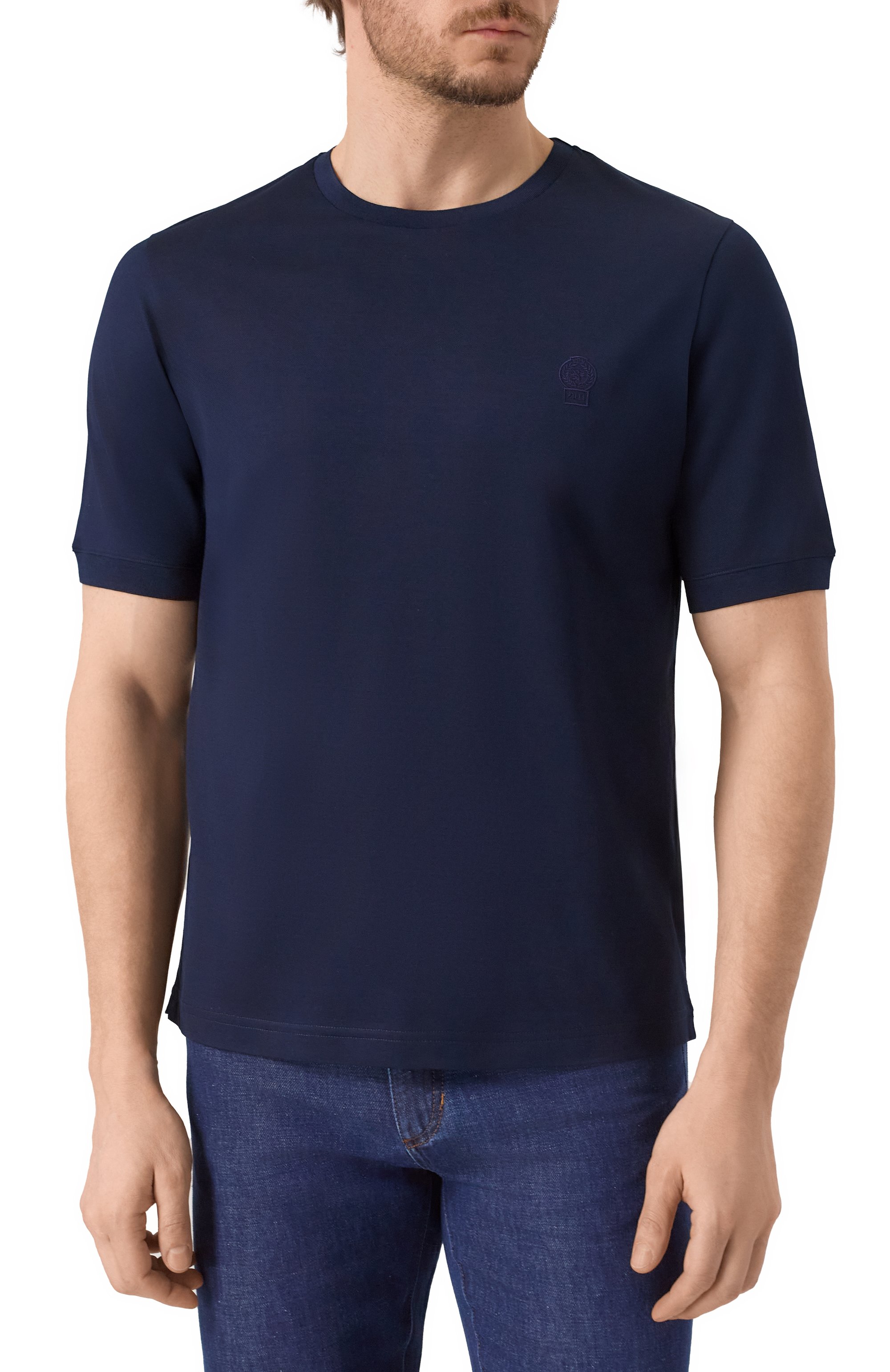 Хлопковая футболка ZILLI, арт. TSR02NM0100VZCR00, фото 3