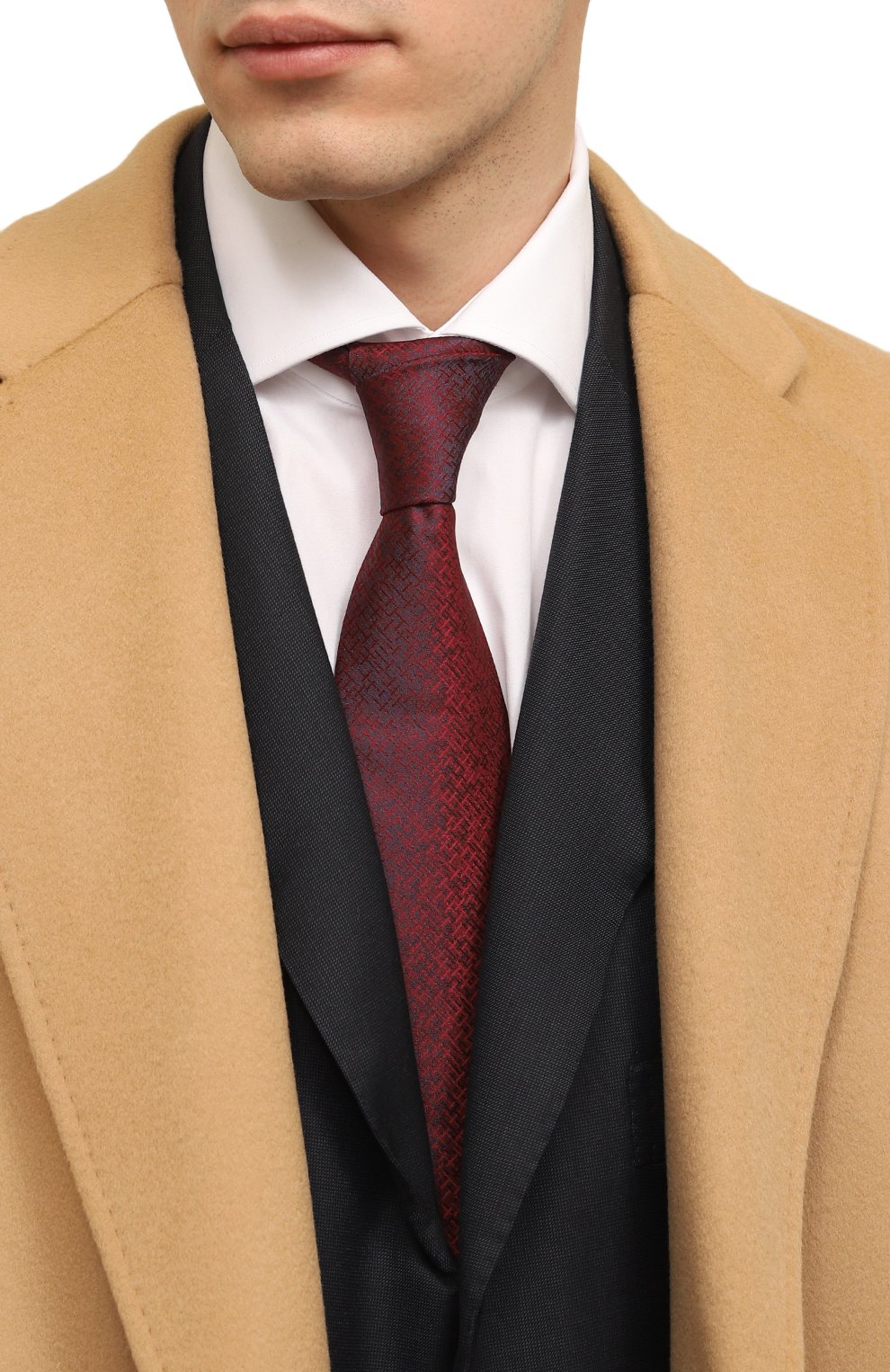 Шелковый галстук STEFANO RICCI красного цвета по цене 28950 руб., арт. CCXL/48116, фото 2 Шелковый галстук STEFANO RICCI, арт. CCXL/48116, фото 2