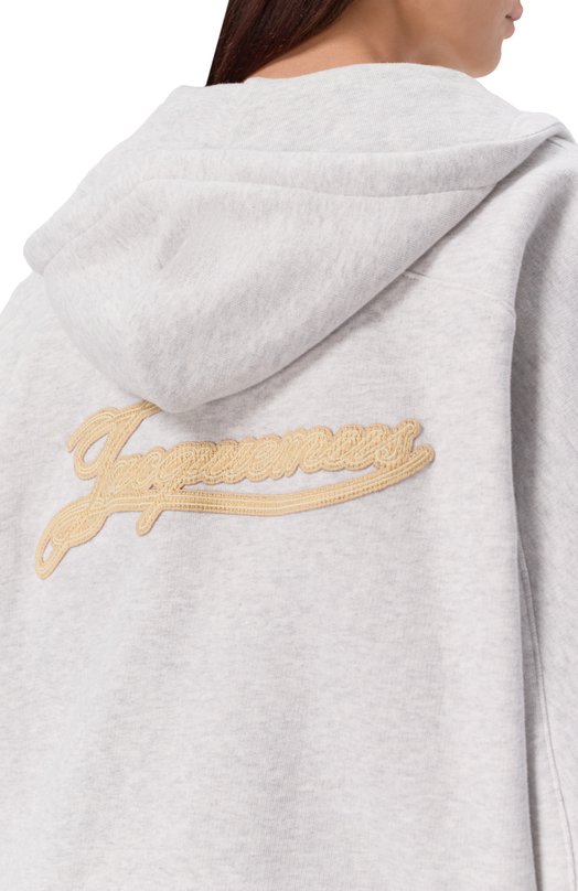 Хлопковая толстовка Jacquemus 26EH0W00415/AJ00262 Серый  26EH0W00415/AJ00262 Фото 5
