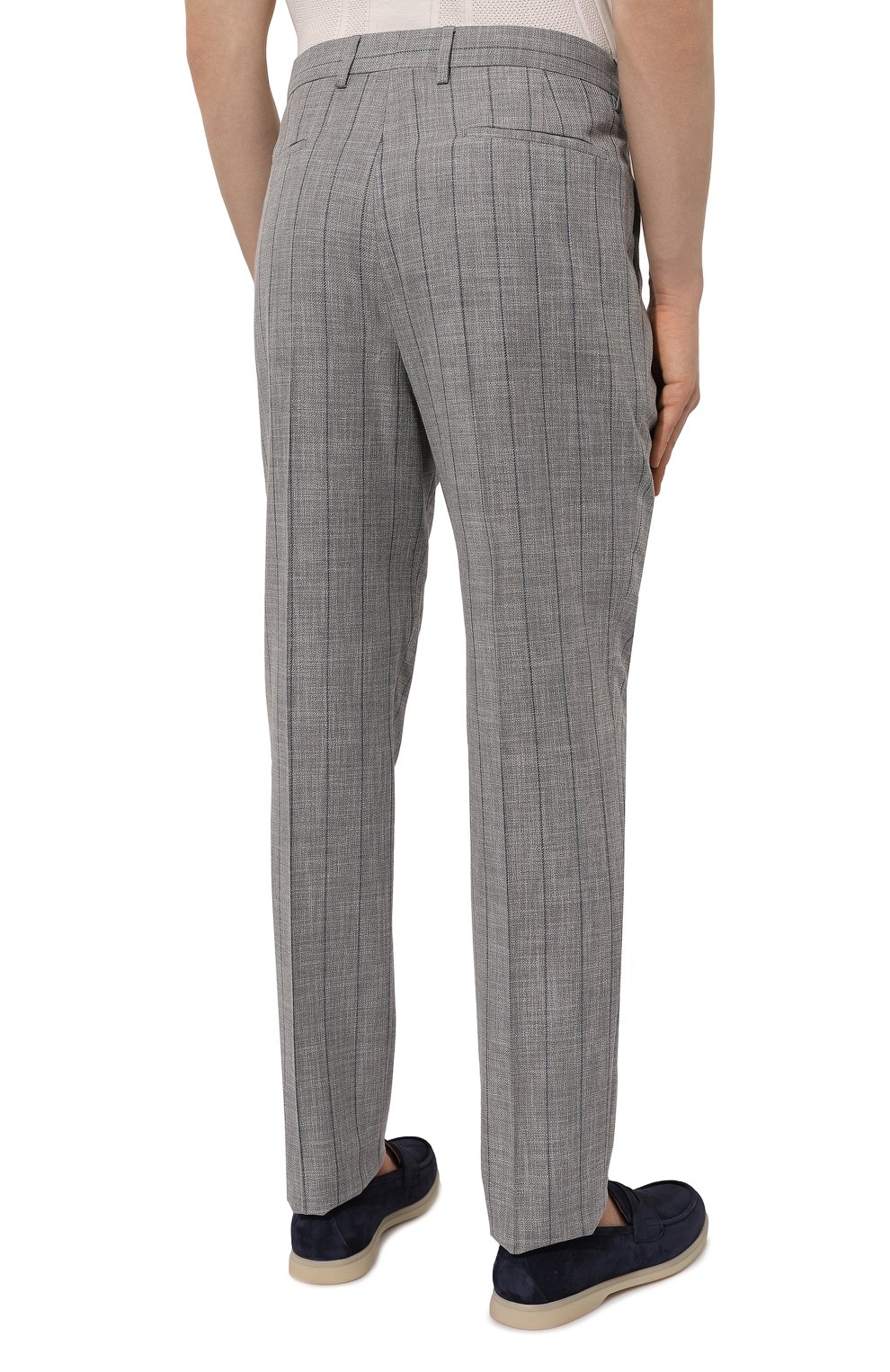 Брюки из хлопка и шерсти BRUNELLO CUCINELLI, арт. MS484B2299, фото 4