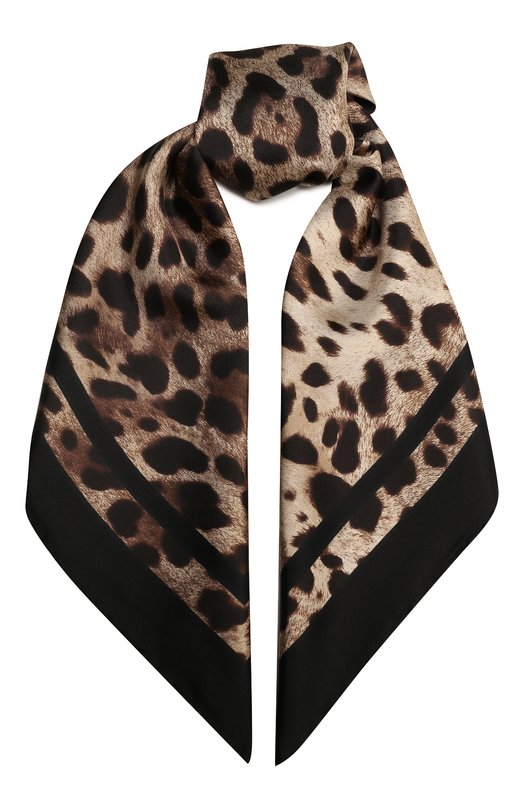 Шелковый платок Dolce & Gabbana FN092R/GDCF5 Леопардовый FN092R/GDCF5