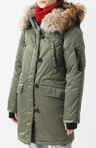 Парка с подстежкой из меха лисы с капюшоном SAM, арт. XW7040SDY, фото 3