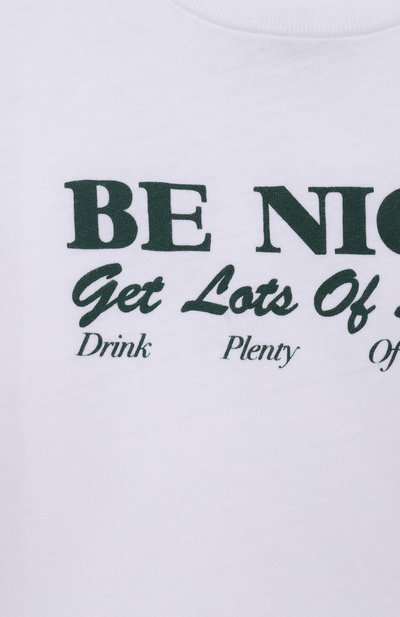 Хлопковая футболка SPORTY AND RICH, арт. T004861003WH01, фото 3