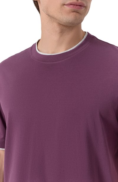 Хлопковая футболка BRUNELLO CUCINELLI, арт. M0B137427, фото 5