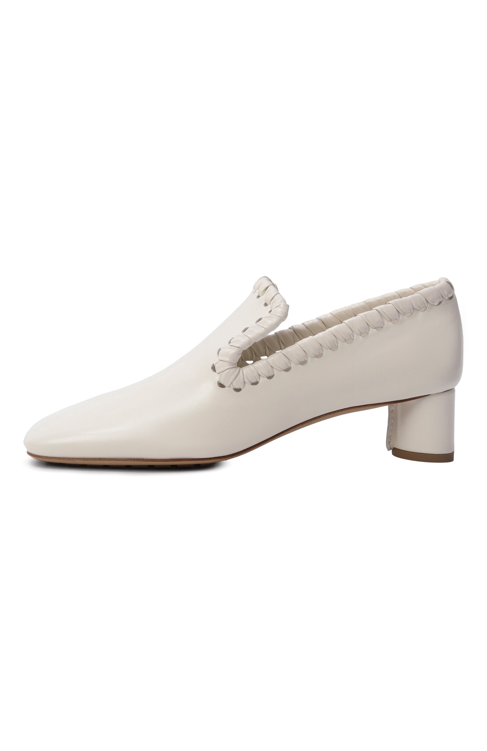 Кожаные туфли sabato BOTTEGA VENETA белого цвета по цене 152000 руб., арт. 868212/V3H90, фото 4 Кожаные туфли sabato BOTTEGA VENETA, арт. 868212/V3H90, фото 4