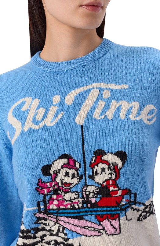 Свитер из шерсти и вискозы MC2 Saint Barth QUE0018-02250I/NEW QUEEN C Голубой  QUE0018-02250I/NEW QUEEN C Фото 5