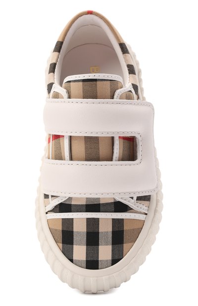 Текстильные кеды BURBERRY бежевого цвета по цене 29500 руб., арт. 8049401, фото 4 Текстильные кеды BURBERRY, арт. 8049401, фото 4