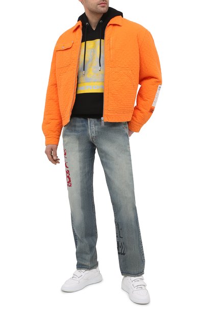 Хлопковое худи HERON PRESTON черного цвета по цене 41050 руб., арт. HMBB015R21JER0021018, фото 2 Хлопковое худи HERON PRESTON, арт. HMBB015R21JER0021018, фото 2