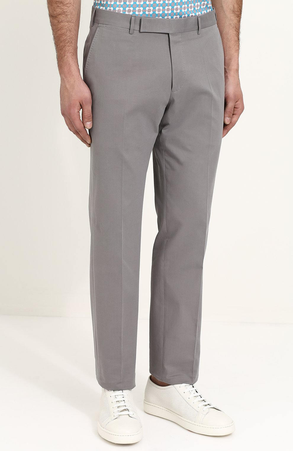 Брюки прямого кроя из смеси хлопка и кашемира ZEGNA, арт. 366F03/77FP12, фото 3