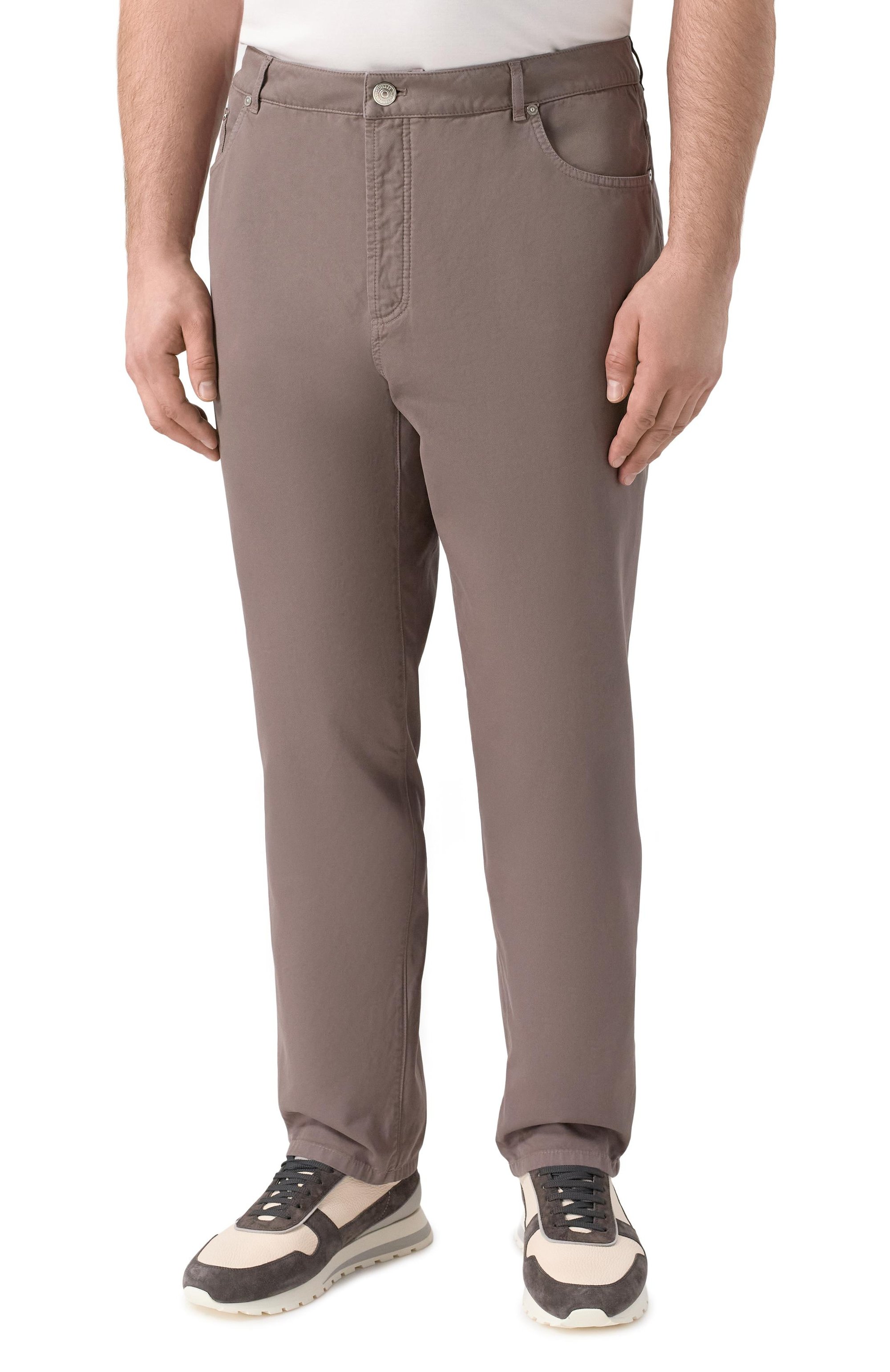 Хлопковые брюки BRUNELLO CUCINELLI, арт. M252DF101W, фото 3