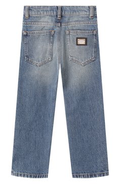 Детские джинсы DOLCE & GABBANA голубого цвета, арт. L42F44/LDD10/8-14 | Фото 2 (Материал сплава: Проставлено; Нос: Не проставлено; Детали: Потертости; Материал внешний: Хлопок; Ростовка одежда: 8 лет | 128 см, 16 лет | 164 см, 13 - 15 лет | 158 см, 10 - 11 лет | 140 - 146см)