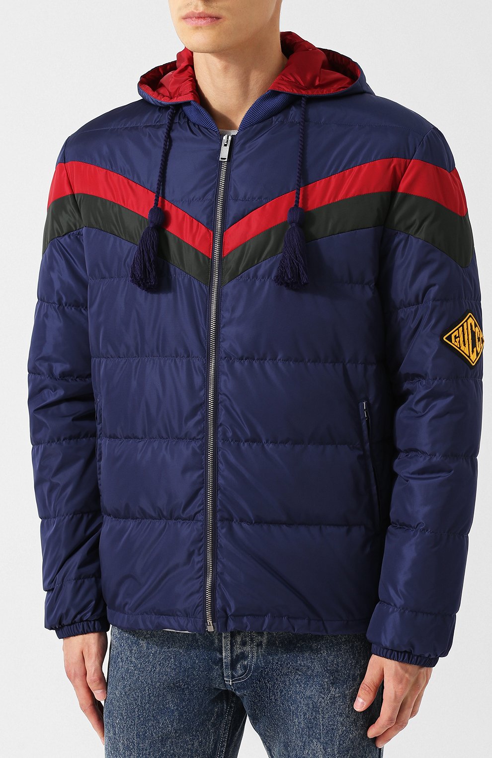 Стеганый пуховик на молнии с капюшоном GUCCI, арт. 522620/Z4190, фото 3