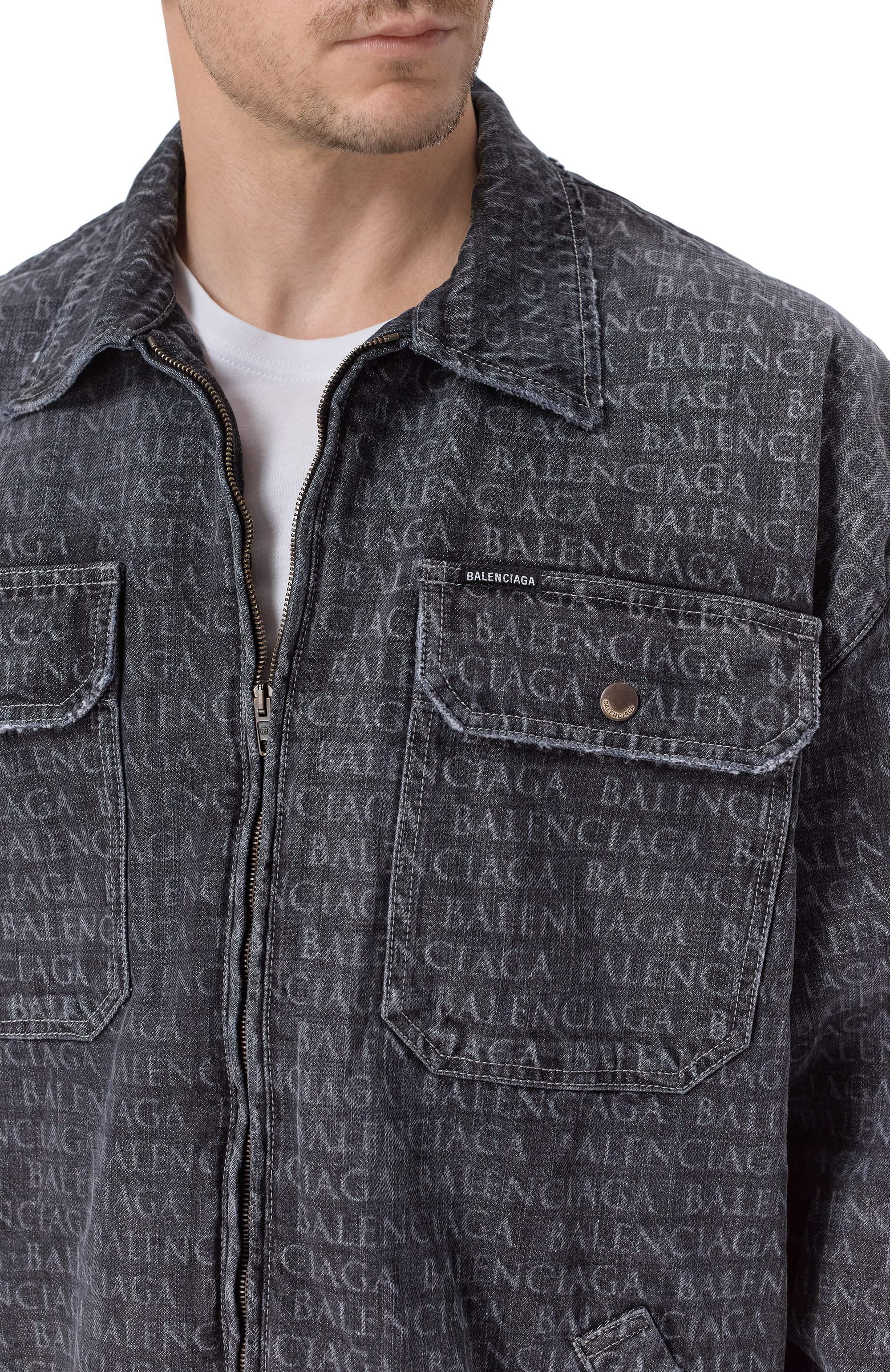 Джинсовая куртка BALENCIAGA, арт. 856919/TTWA5, фото 5