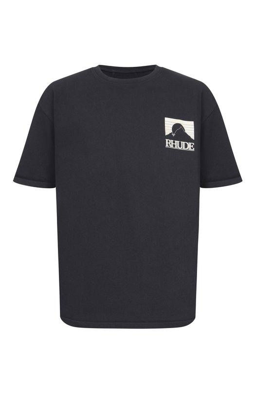 Хлопковая футболка Rhude RHPS26TT07012 Чёрный RHPS26TT07012