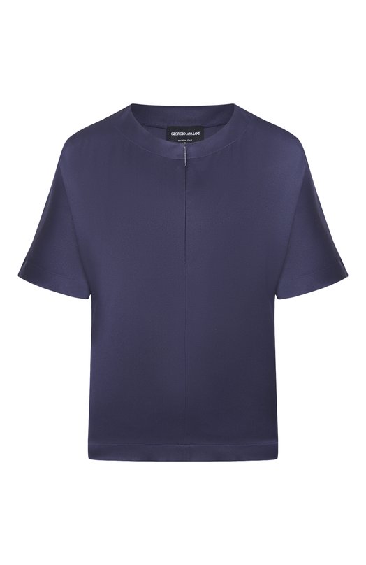 Атласный топ Giorgio Armani GW003108/TE10101 Синий GW003108/TE10101