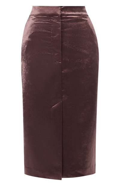 Женская юбка-миди из смеси хлопка и вискозы BRUNELLO CUCINELLI, арт. MA088G2719