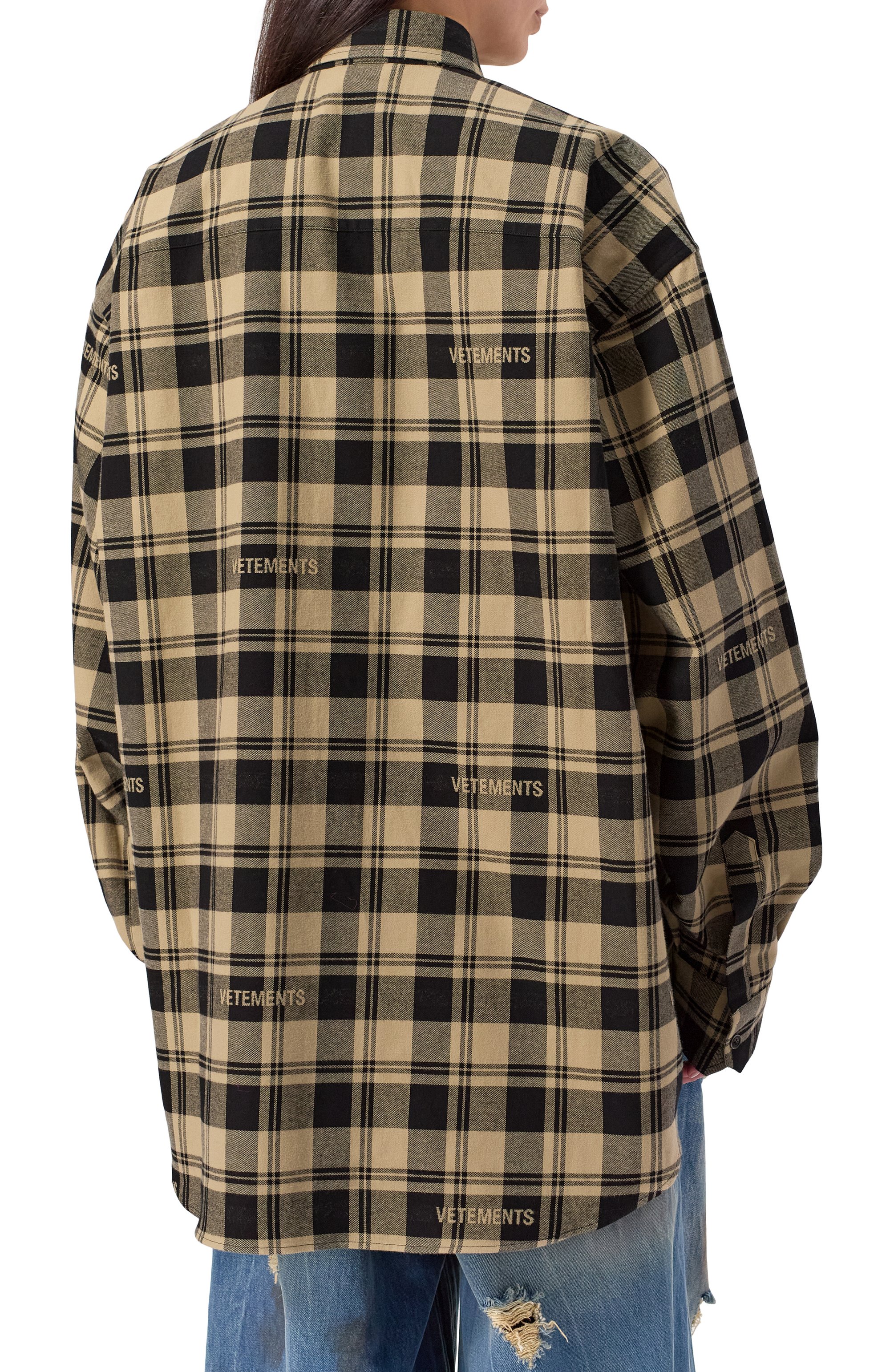 Хлопковая рубашка VETEMENTS, арт. UA65SH919S/25037 FLANNEL, фото 8