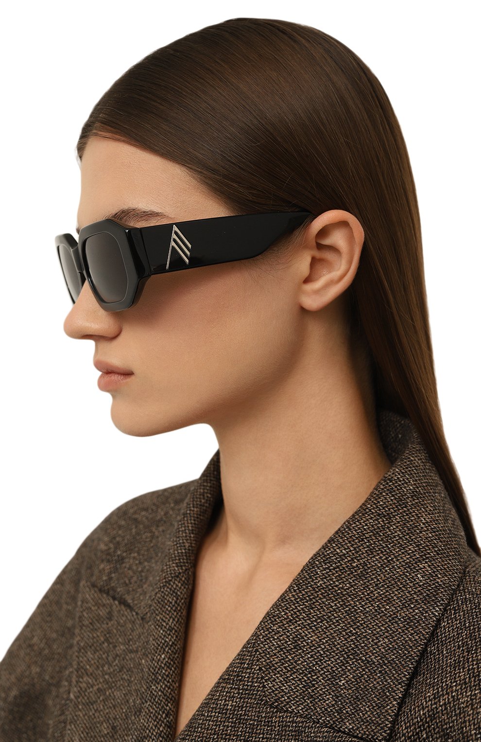 Солнцезащитные очки THE ATTICO черного цвета по цене 25500 руб., арт. ATTIC045C1SUN, фото 2 Солнцезащитные очки THE ATTICO, арт. ATTIC045C1SUN, фото 2