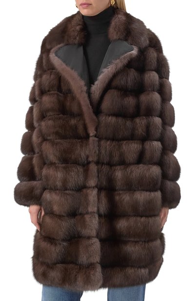 Двусторонняя шуба из соболя SIMONETTA RAVIZZA, арт. F05C0109Z1A/TS, фото 3