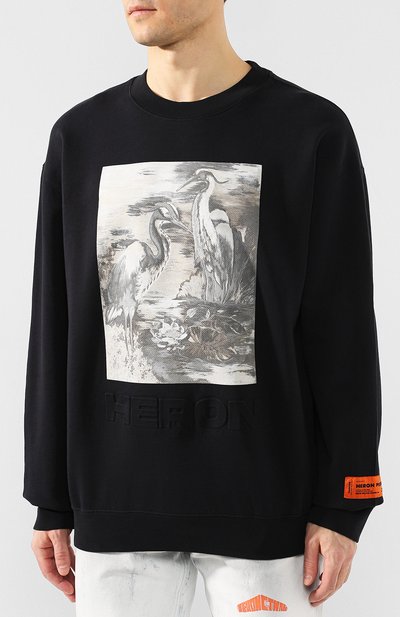 Хлопковый свитшот HERON PRESTON, арт. HMBA007S208960221088, фото 3