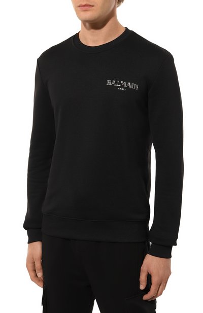 Хлопковый свитшот BALMAIN, арт. DH1JQ040/GD84, фото 3